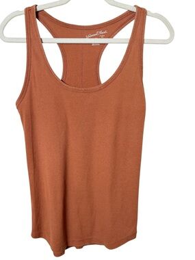 Universal Thread Medium Brown Ribbed Racerback Tank